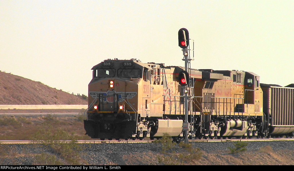 WB Loaded Coal Hooper Frt at Erie NV W-Pshr -2